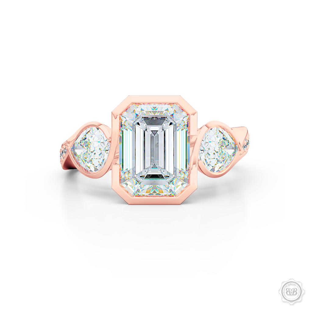 Emerald Cut Engagement Rings | Ouros Jewels